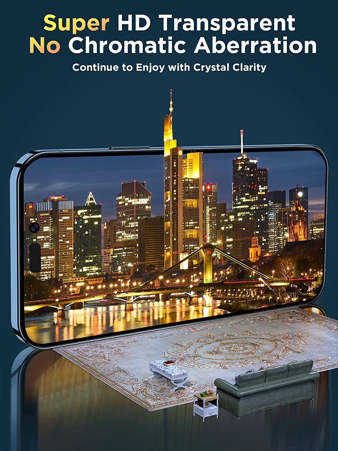 For Iphone 17 16 15 14 13 12 11 Pro Max Tempered Glass Screen + Camera Protector