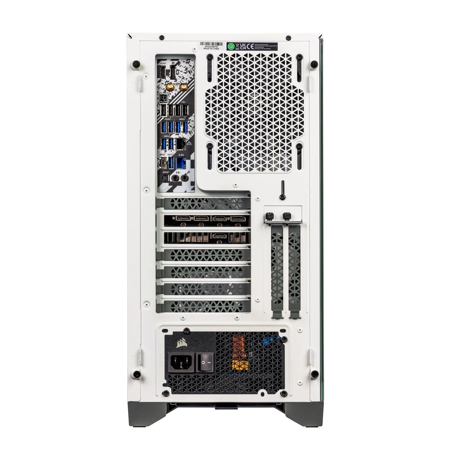White Armix Prebuilt Gaming Desktop PC (AMD Ryzen 9 7900X 12-Core 4.7Ghz, Radeon RX 6900 XT 16GB, 128GB DDR5, 2TB Pcie SSD, 240Mm AIO, 1000W PSU, Killer Wifi 6E, Win10Pro)