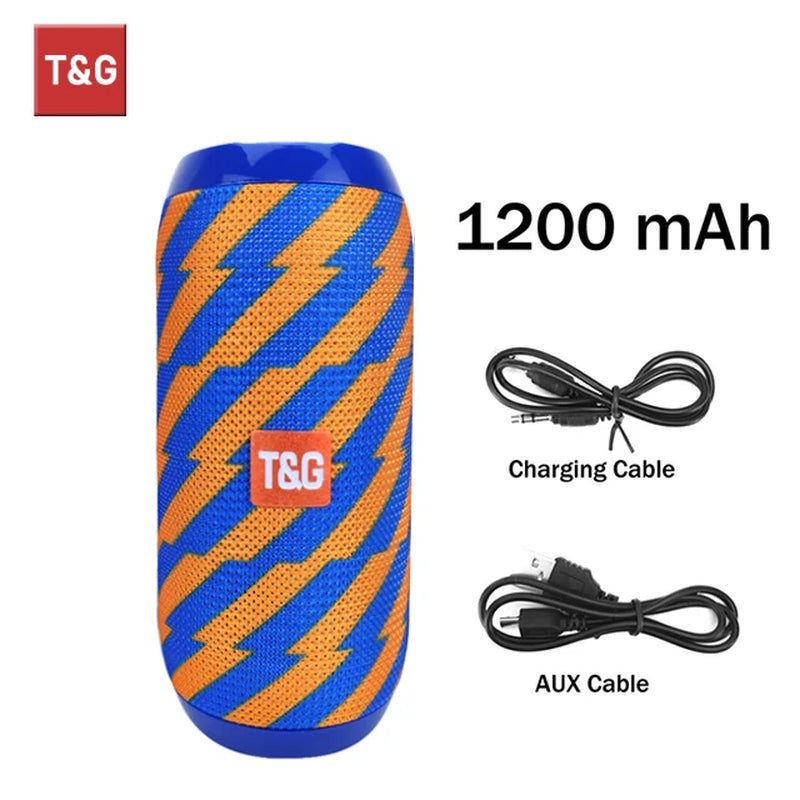 Bluetooth Speaker TG117 Portable TWS Sound Box Waterproof Loudspeaker Outdoor Stereo Surround Speakers Support TF FM Radio