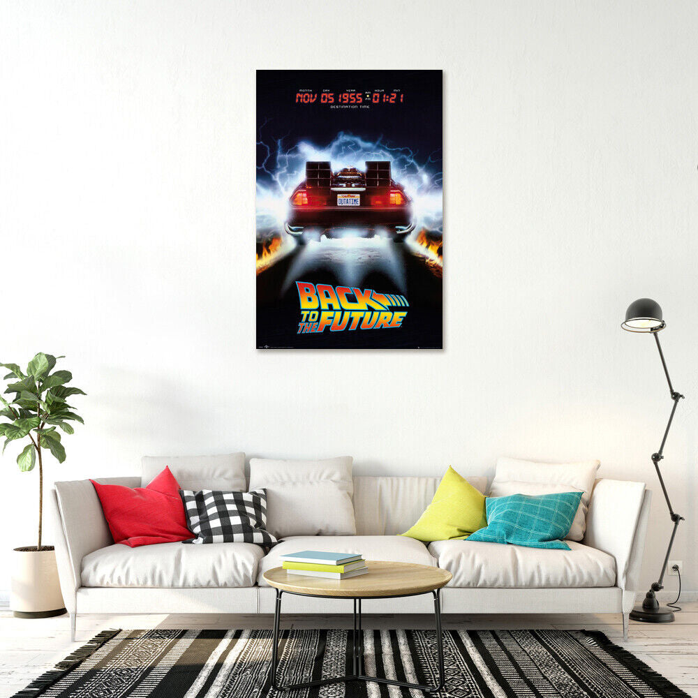 Back to the Future - Movie Poster (Delorean) (Size: 24" X 36")