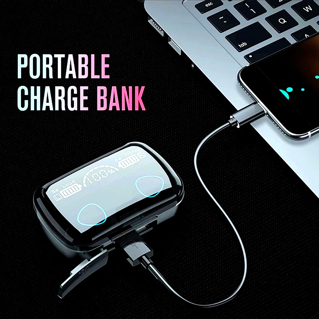 Couple Headphones Bluetooth Earbuds Wireless Earphone Waterproof for Any Phone