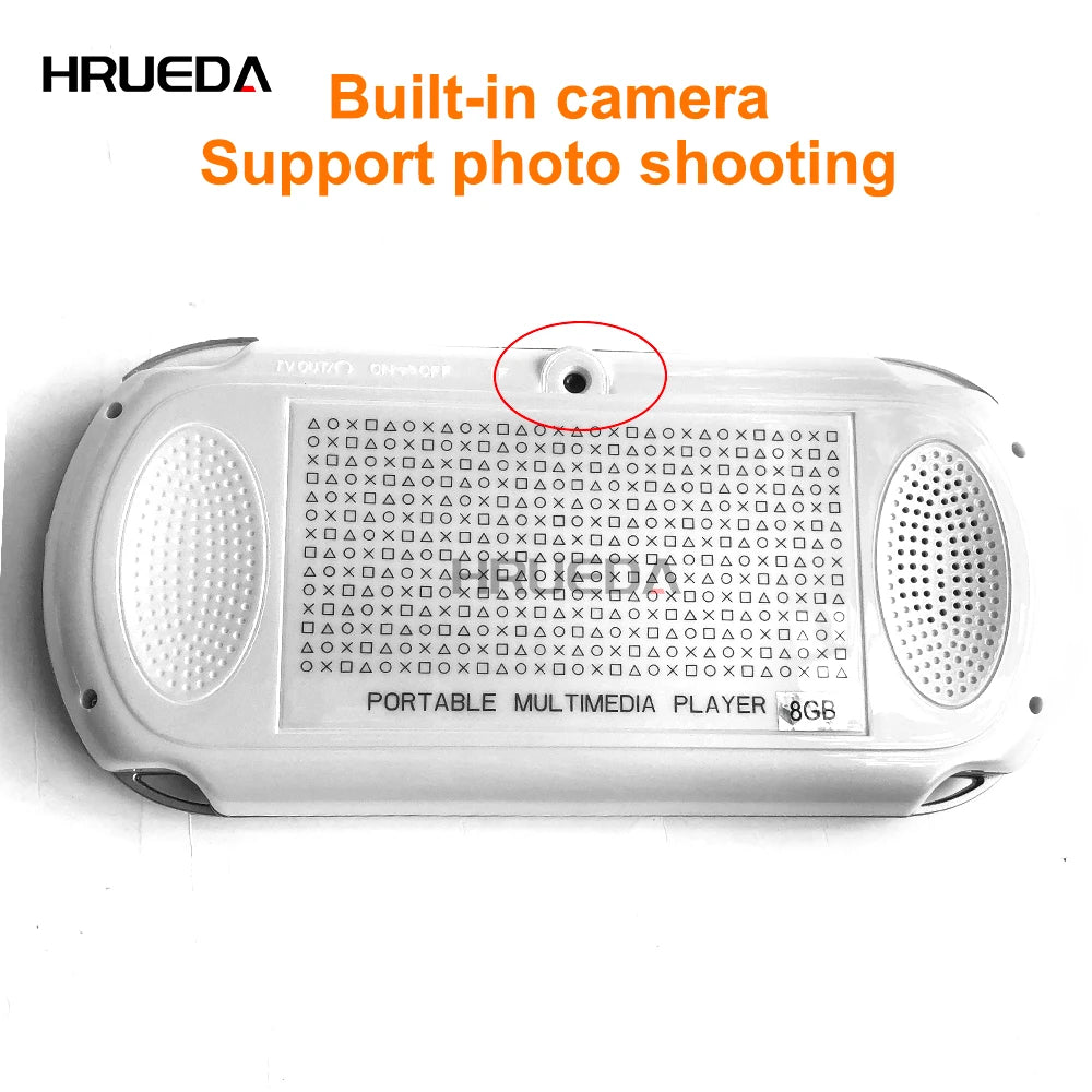 8GB Video Game Console Portable Camera 4.3 Inch Color Screen Handheld Game Player Dual Joystick Game Consoles 10000+ Games