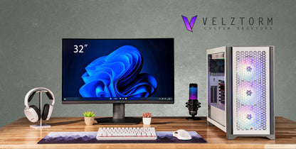White Armix Prebuilt Gaming Desktop PC (AMD Ryzen 9 7900X 12-Core 4.7Ghz, Radeon RX 6900 XT 16GB, 128GB DDR5, 2TB Pcie SSD, 240Mm AIO, 1000W PSU, Killer Wifi 6E, Win10Pro)