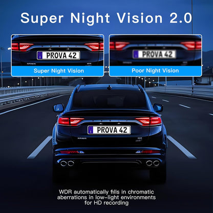 4 Channel Dash Cam 360° View 5G Wifi & APP Control,  2K Front and Rear Inside, Left Right Dash Camera for Cars Free 64GB TF Card, G-Sensor, Night Vision, 24H Parking Mode
