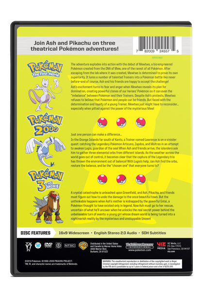 Viz Media - Pokemon: Movies 1-3 [DIGITAL VIDEO DISC]
