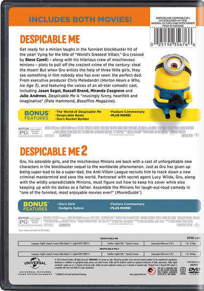 Despicable Me 2: 2-Movie Collection Kids & Family (DVD)