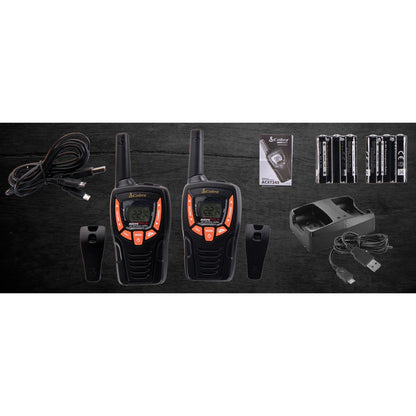 Microtalk Gmrs/Frs Walkie Talkies Pair, Black, Cxt390