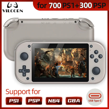 Retro Handheld Video Game Console up for 700 PS1 Games 4.3 Inch IPS Screen Portable Pocket Video Player for PSP GBA Gift