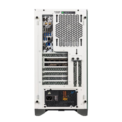 White Armix Prebuilt Gaming Desktop PC (AMD Ryzen 9 7900X 12-Core 4.7Ghz, Radeon RX 6900 XT 16GB, 128GB DDR5, 2TB Pcie SSD, 240Mm AIO, 1000W PSU, Killer Wifi 6E, Win10Pro)