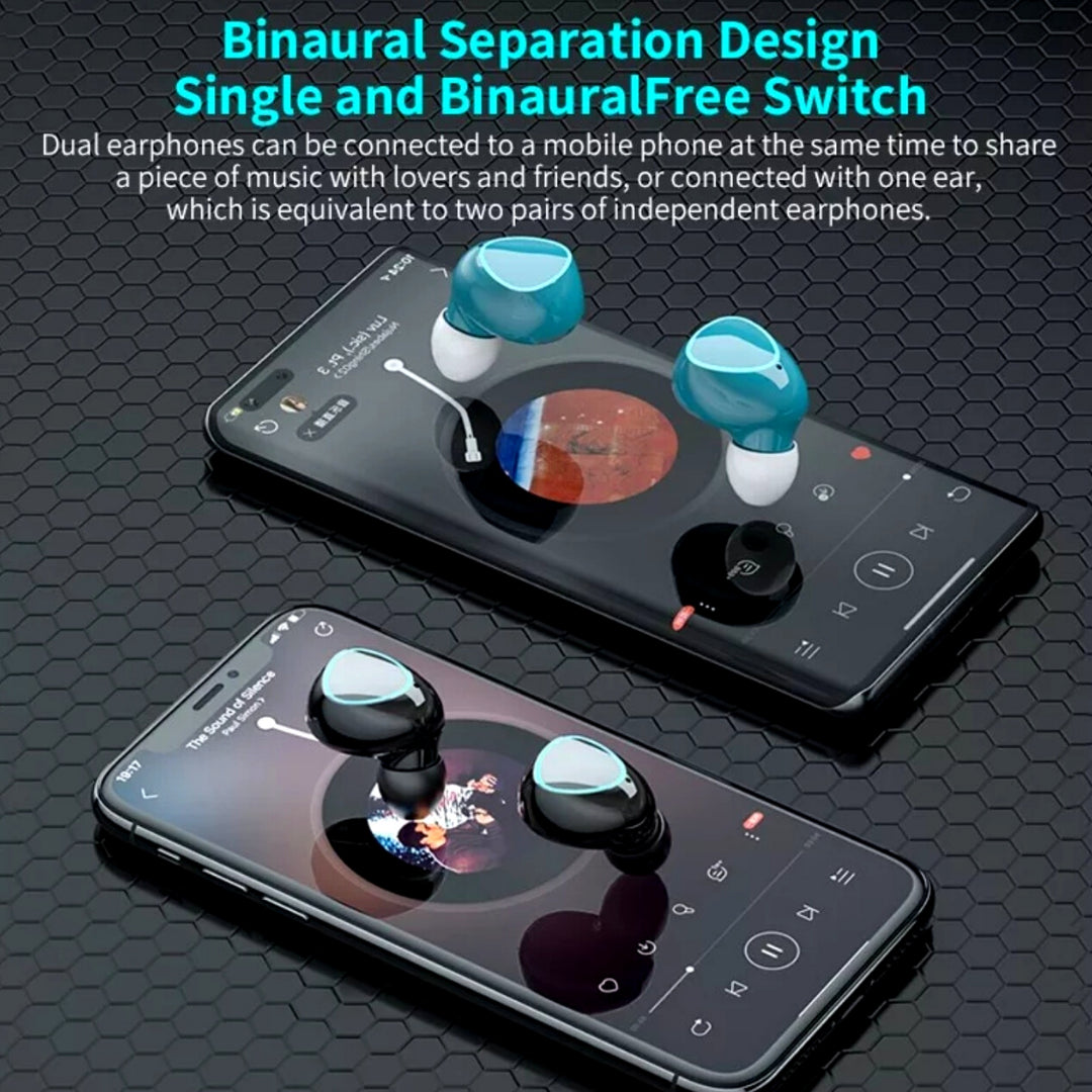 Couple Headphones Bluetooth Earbuds Wireless Earphone Waterproof for Any Phone