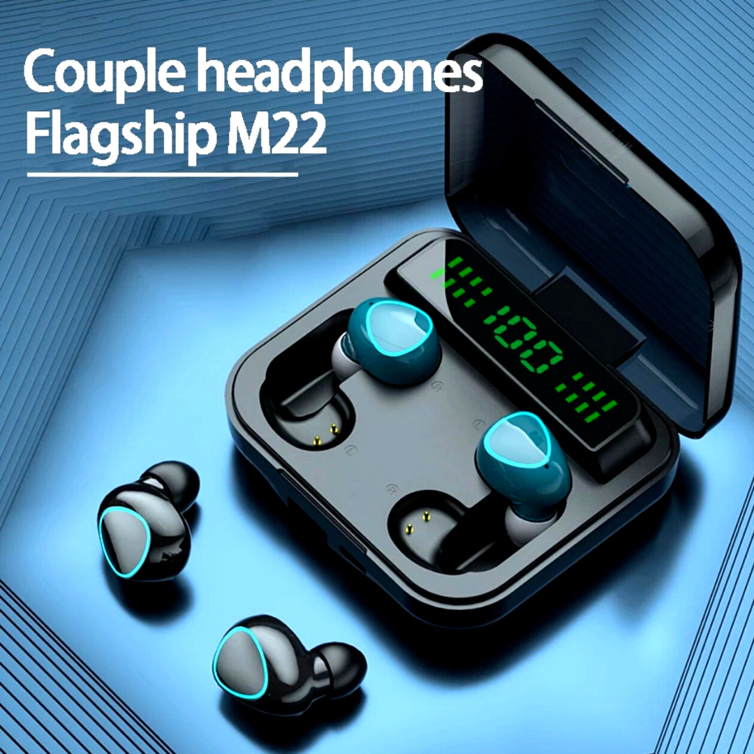 Couple Headphones Bluetooth Earbuds Wireless Earphone Waterproof for Any Phone