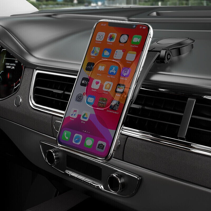 360° Rotation Magnetic Phone Holder Foldable Car Mount Stand Dashboard Universal