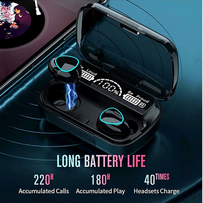 Couple Headphones Bluetooth Earbuds Wireless Earphone Waterproof for Any Phone