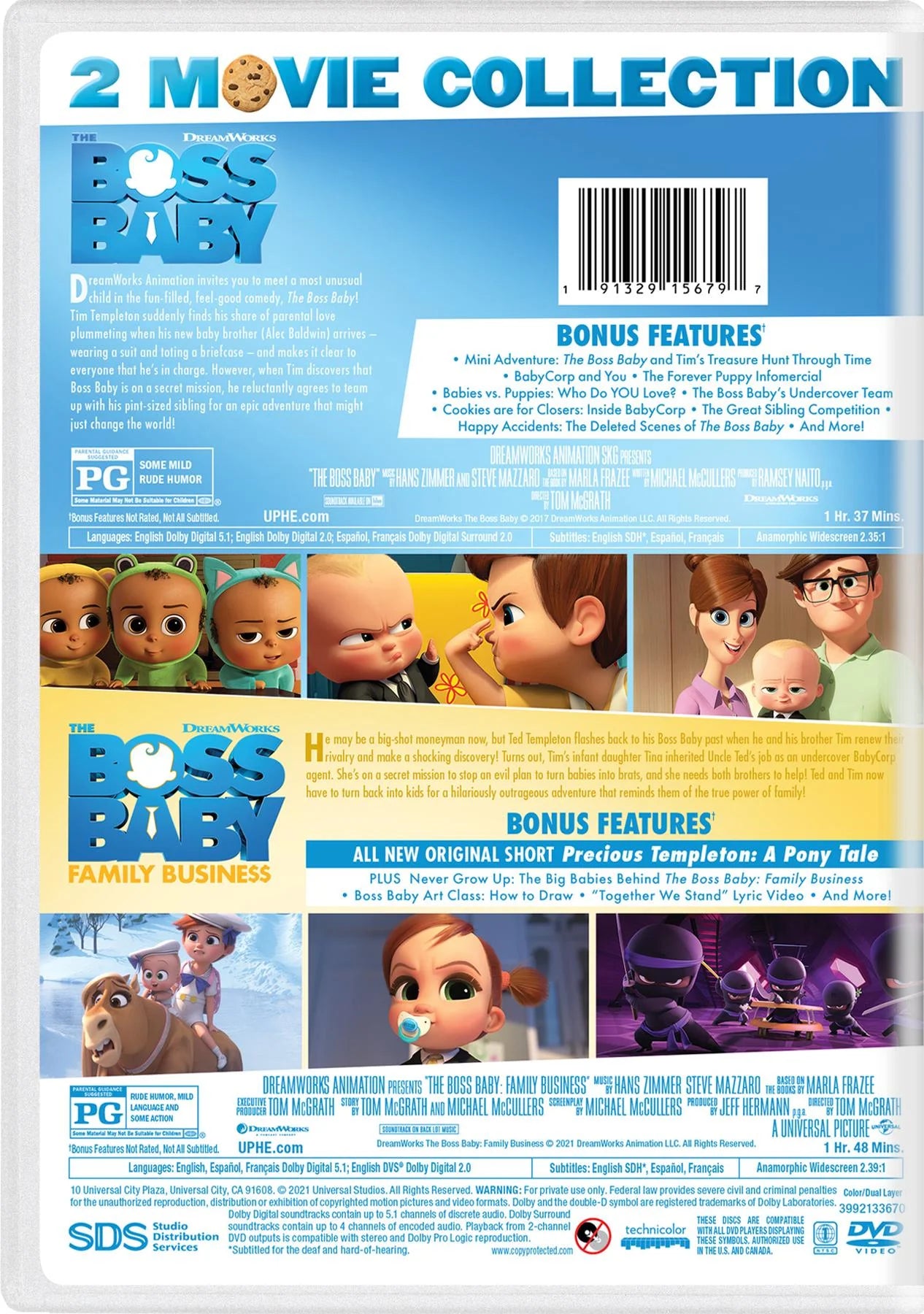 The Boss Baby: 2-Movie Collection (DVD)