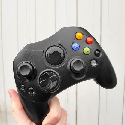 Controller Replacement for Original Xbox Console (Black and Sapphire Blue)