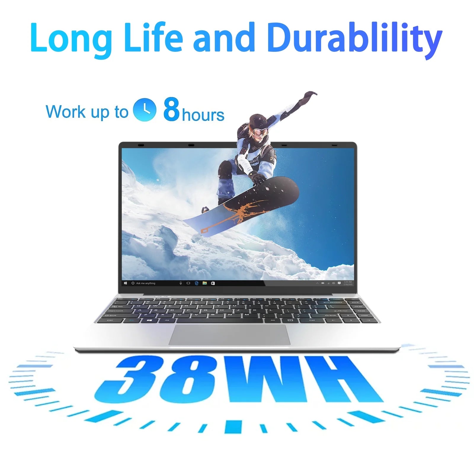 14.1In Windows 11 Pro Laptop, 8GB DDR4, 512GB SSD Computer, Intel Celeron, 1920X1080, 1TB Expansion, Silver