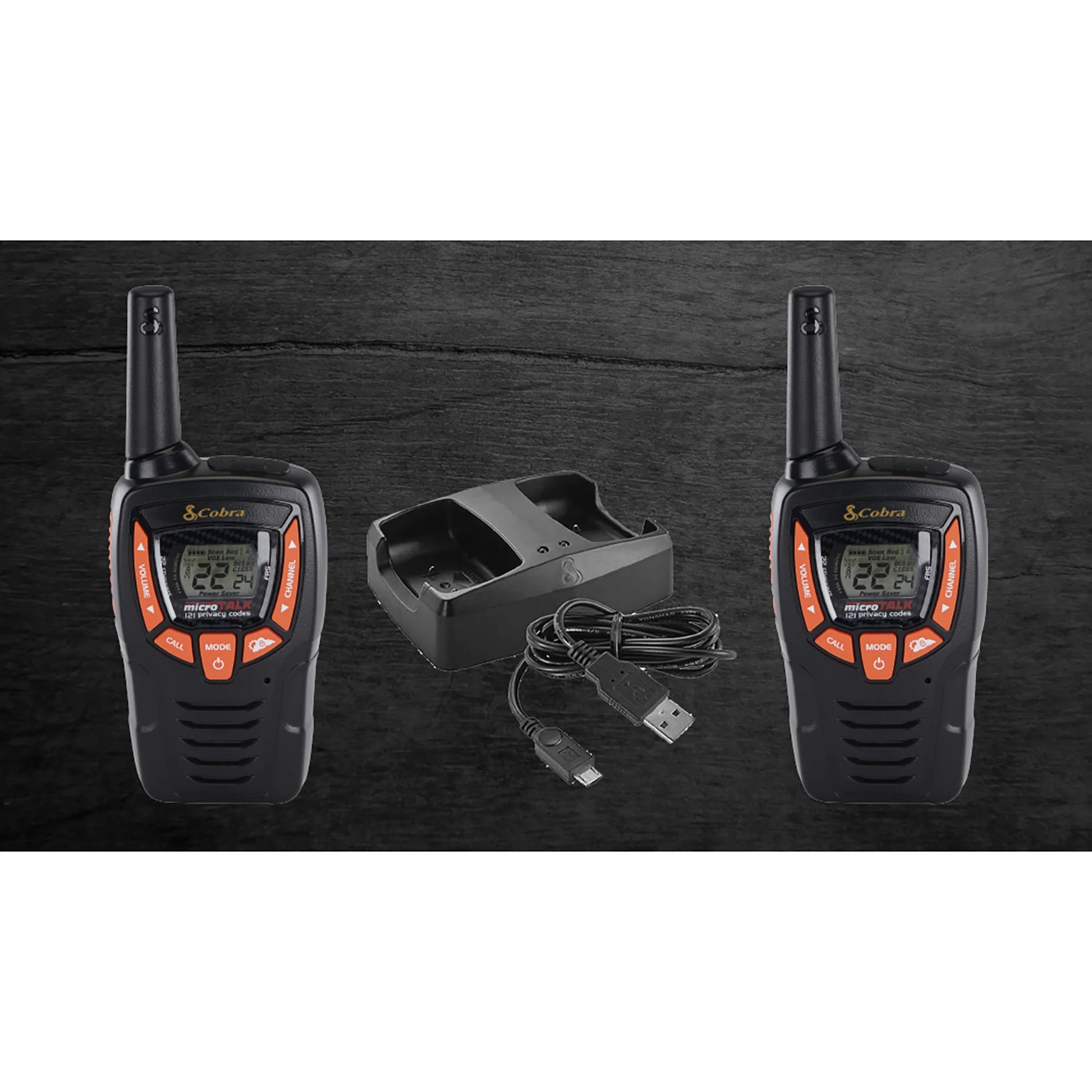 Microtalk Gmrs/Frs Walkie Talkies Pair, Black, Cxt390