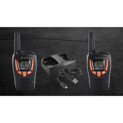Microtalk Gmrs/Frs Walkie Talkies Pair, Black, Cxt390