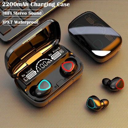 Couple Headphones Bluetooth Earbuds Wireless Earphone Waterproof for Any Phone