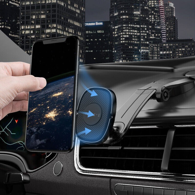 360° Rotation Magnetic Phone Holder Foldable Car Mount Stand Dashboard Universal