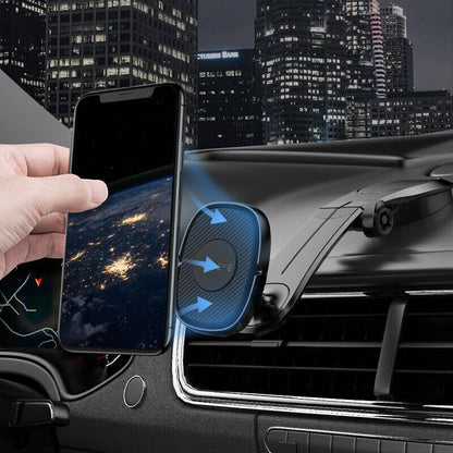360° Rotation Magnetic Phone Holder Foldable Car Mount Stand Dashboard Universal