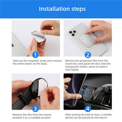 360° Rotation Magnetic Phone Holder Foldable Car Mount Stand Dashboard Universal