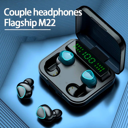 Couple Headphones Bluetooth Earbuds Wireless Earphone Waterproof for Any Phone