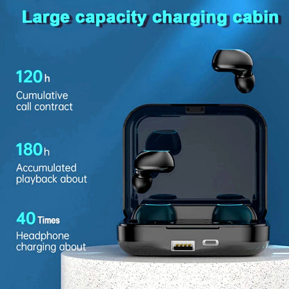 Couple Headphones Bluetooth Earbuds Wireless Earphone Waterproof for Any Phone