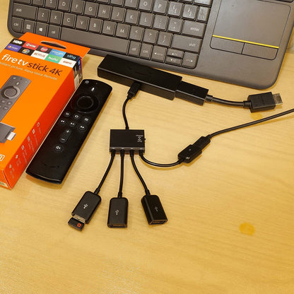 Micro USB Charging OTG Hub Splitter Cable for Smart Phone Android Tablet 4 in 1