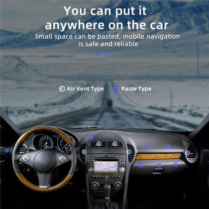360° Rotation Magnetic Phone Holder Foldable Car Mount Stand Dashboard Universal