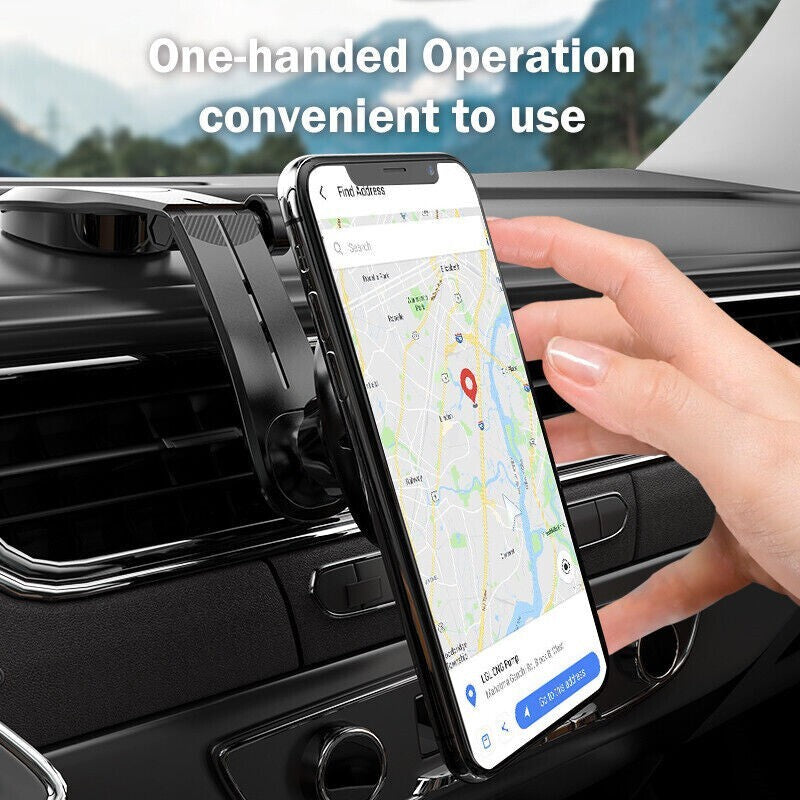 360° Rotation Magnetic Phone Holder Foldable Car Mount Stand Dashboard Universal
