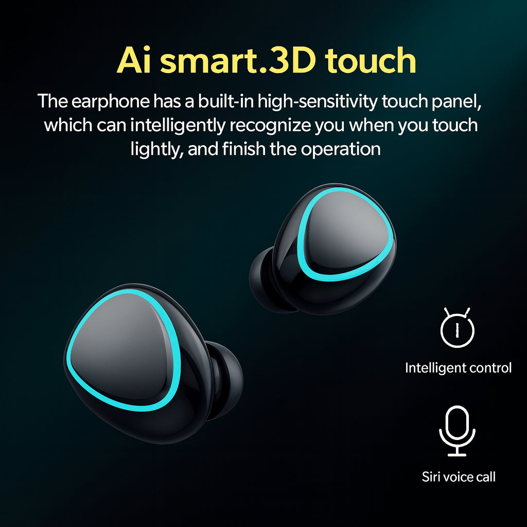 Couple Headphones Bluetooth Earbuds Wireless Earphone Waterproof for Any Phone