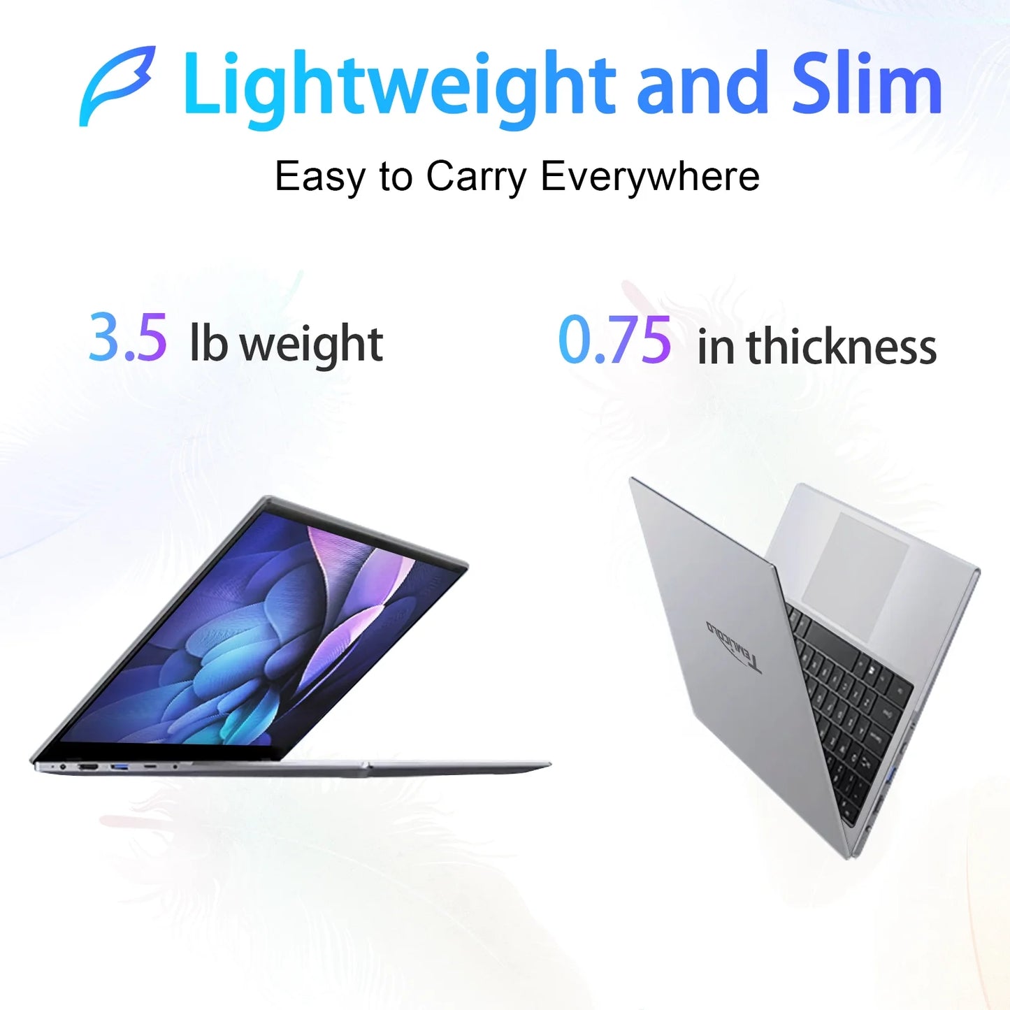 14.1In Windows 11 Pro Laptop, 8GB DDR4, 512GB SSD Computer, Intel Celeron, 1920X1080, 1TB Expansion, Silver